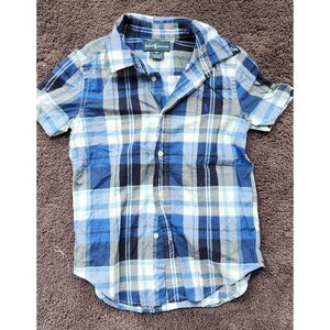 Ralph Lauren Boys Short Sleeve Button Down Shirt - Size 5